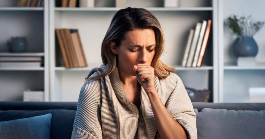 Air Quality | Lady coughing