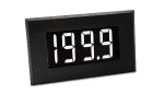 Single-rail Voltmeter with White Digits