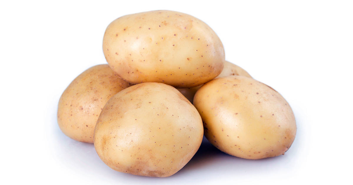 Stack of potatoes