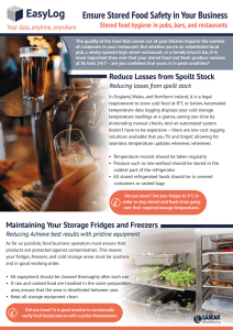 Ensure stored food safety in your business