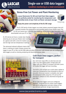 Single-use or USB data loggers, condition monitoring in a retail environment 