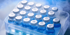 vaccine in container